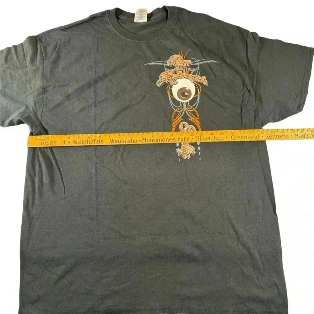 Reno Motorcycle Rally 2014 T Shirt Eyeball Bikers Bikes Men's XL Black - Picture 3 of 10